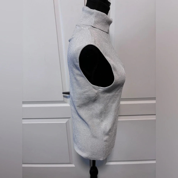 Tommy Hilfiger Denim | Sparkly Sleeveless Turtleneck Top | Size XL - Picture 9 of 11